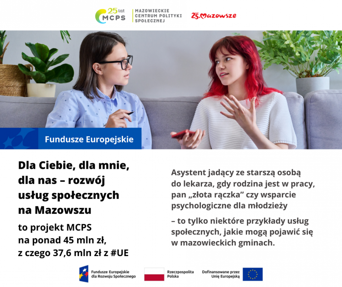 Rozwój usług społecznych na Mazowszu 