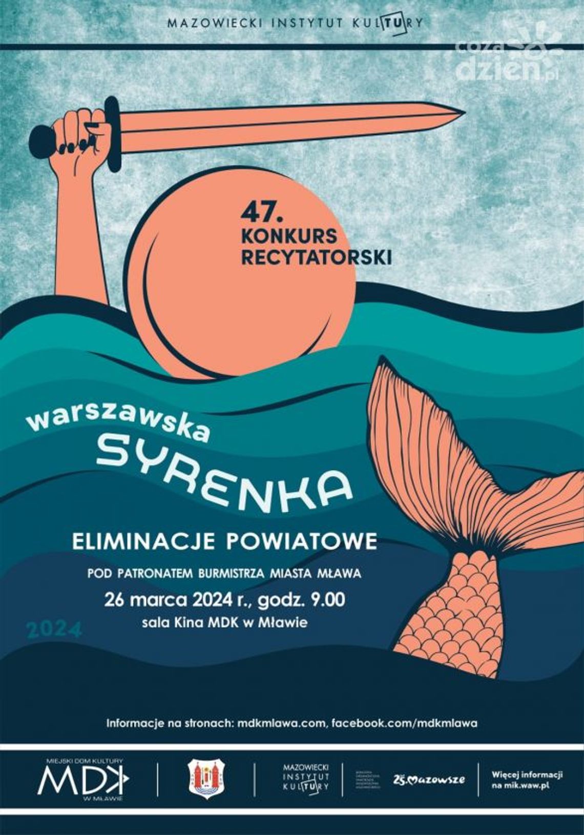 Rusza 47 edycja Konkursu Recytatorskiego “Warszawska Syrenka”