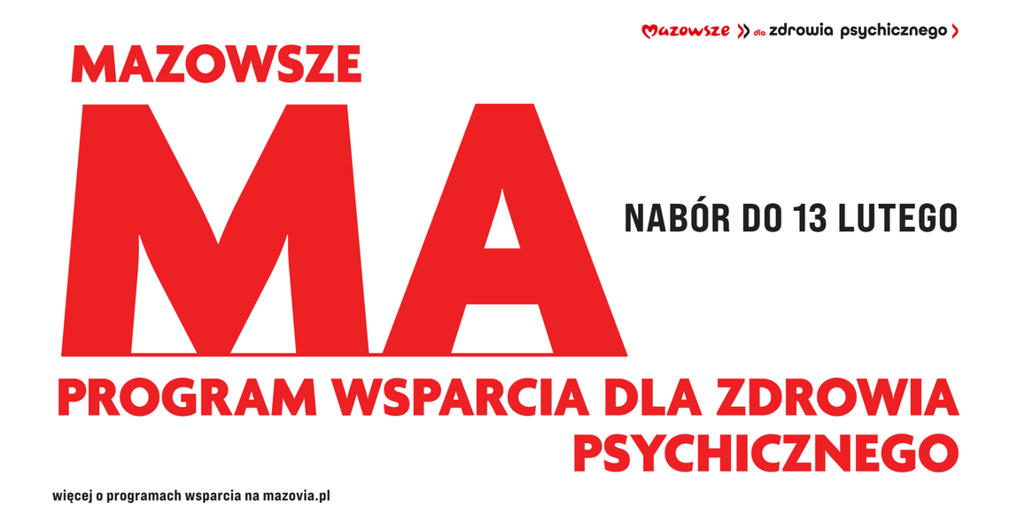 Ruszył nabór wniosków do programu „Mazowsze dla zdrowia psychicznego” Ruszył nabór wniosków do programu „Mazowsze dla zdrowia psychicznego”