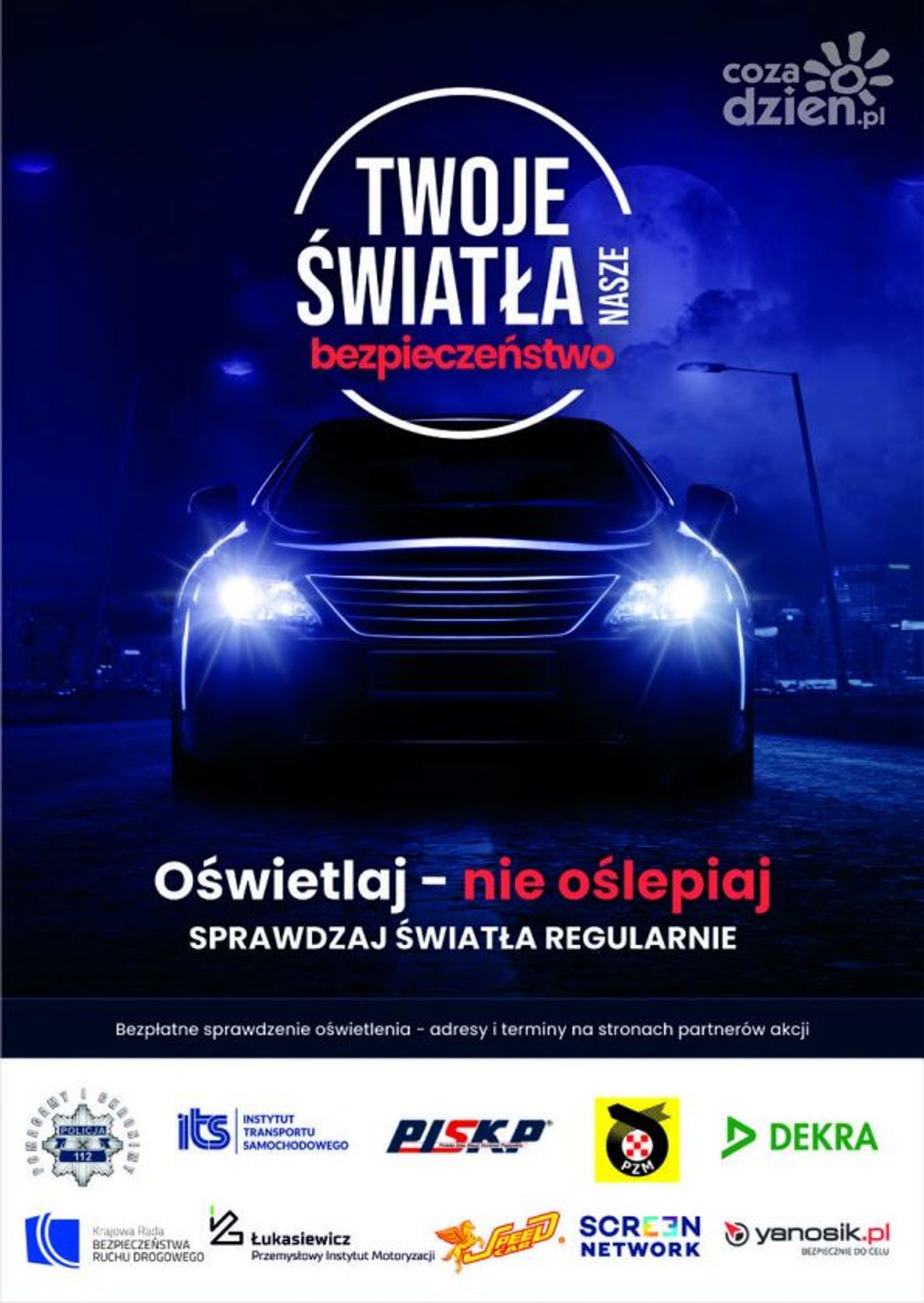 Ruszyła kampania „Twoje światła - nasze bezpieczeństwo” 