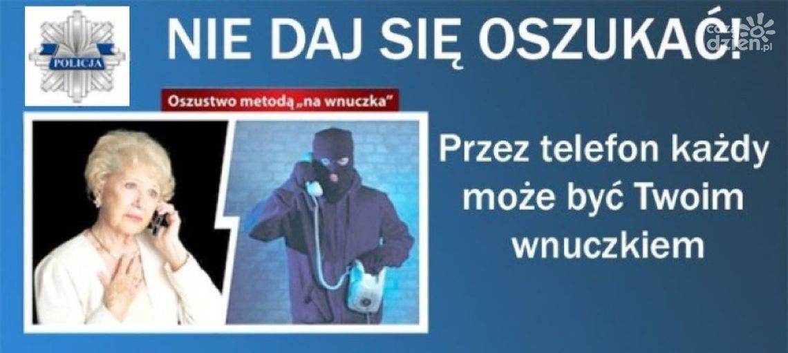 Seniorka z Mławy nie dała się nabrać. Dzwonili do niej oszuści działający metodą "na wnuczka"