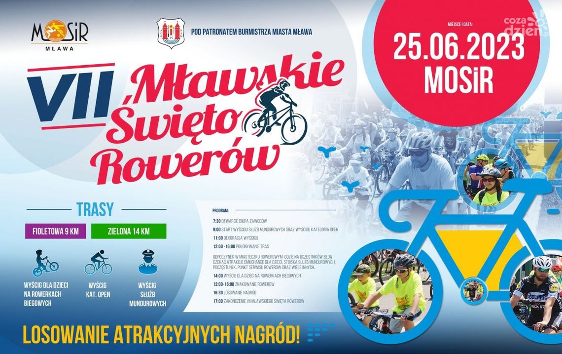 Spędź aktywnie czas na dwóch kółkach! Nadchodzi Mławskie Święto Rowerów