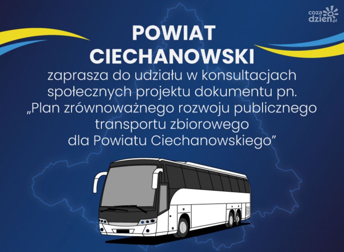 Spotkanie dotyczące planu zrównoważonego rozwoju publicznego transportu zbiorowego dla Powiatu Ciechanowskiego