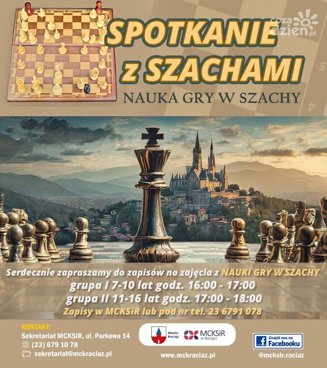 Spotkanie z Szachami - nauka gry dla dzieci i młodzieży 