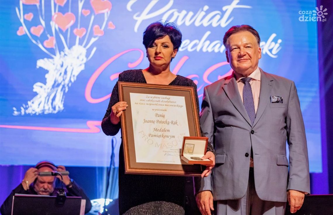 Starosta Potocka-Rak z Medalem Pro Masovia