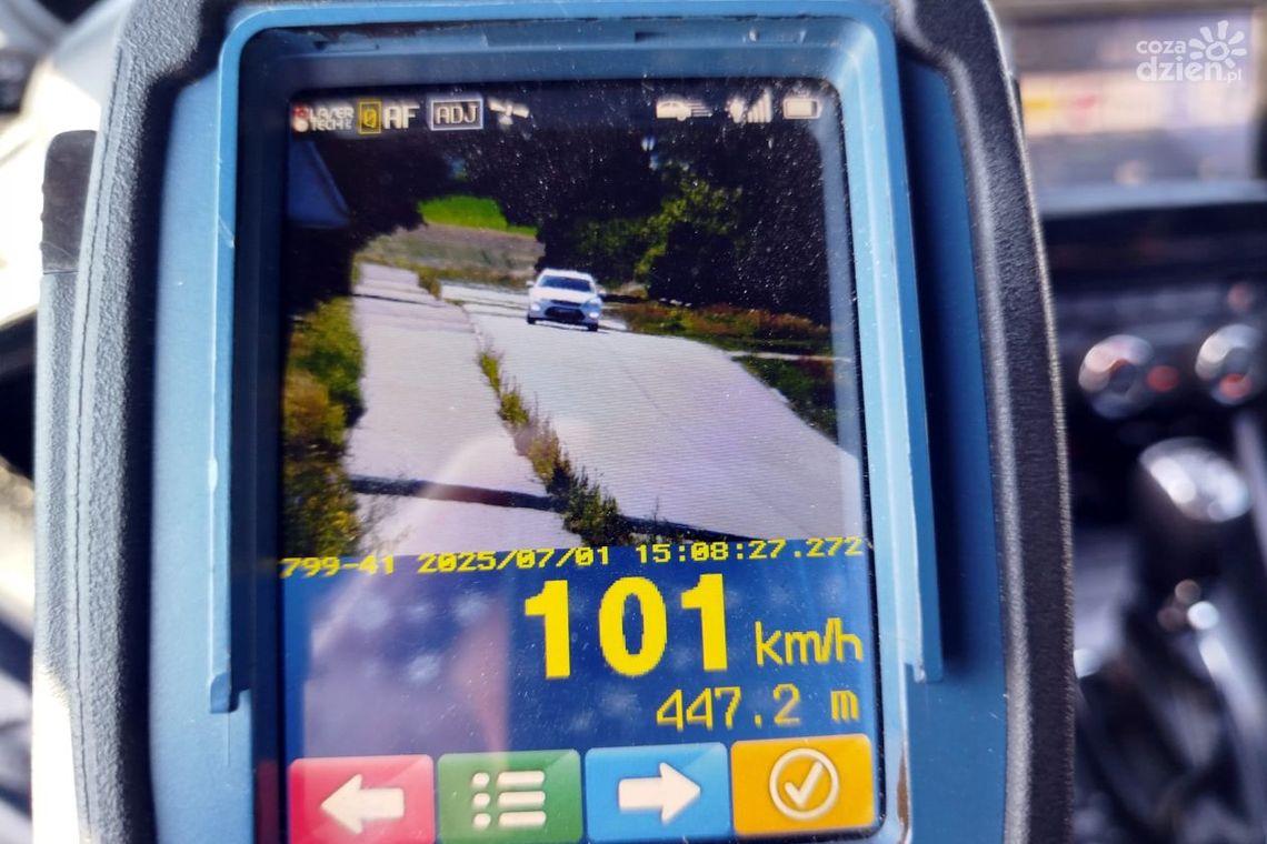 Surowe kary za prędkość w powiecie mławskim. Kontrole w miejscach ze zgłoszeń KMZB 
