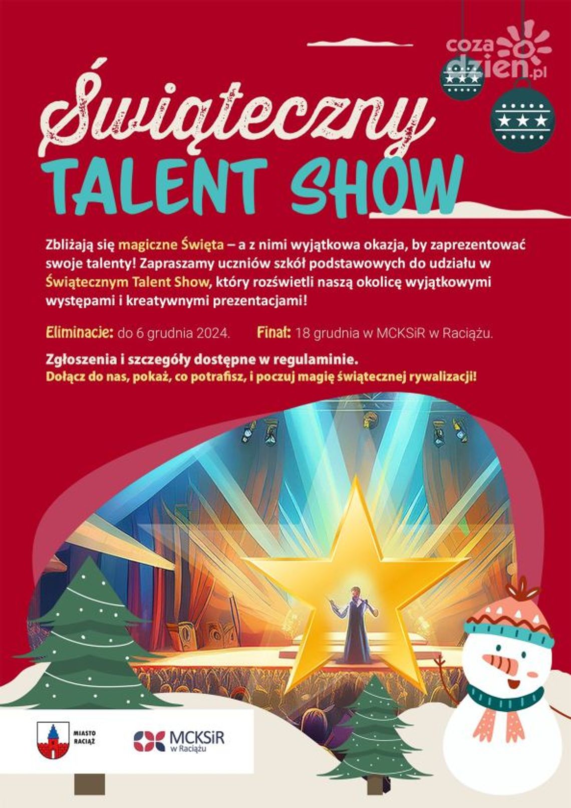 Świąteczny Talent Show w Raciążu: Weź udział i zabłyśnij!