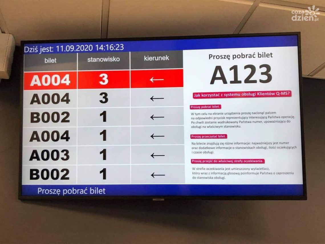 System kolejkowy w starostwie już działa
