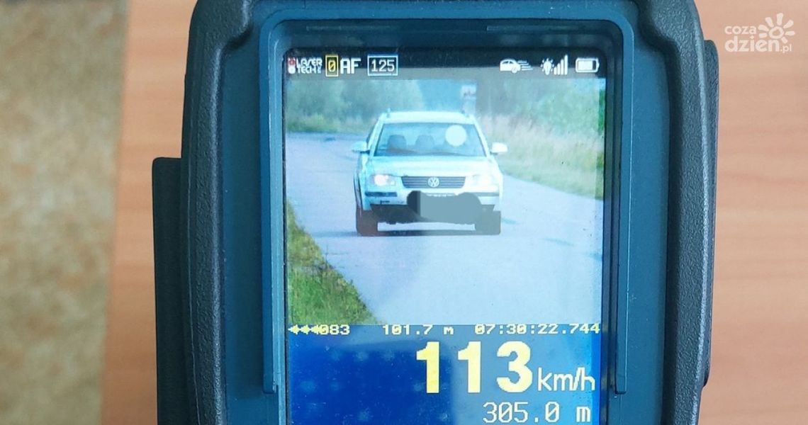 Szarżował w zabudowanym. Pędził przez Nużewko 113 km/h