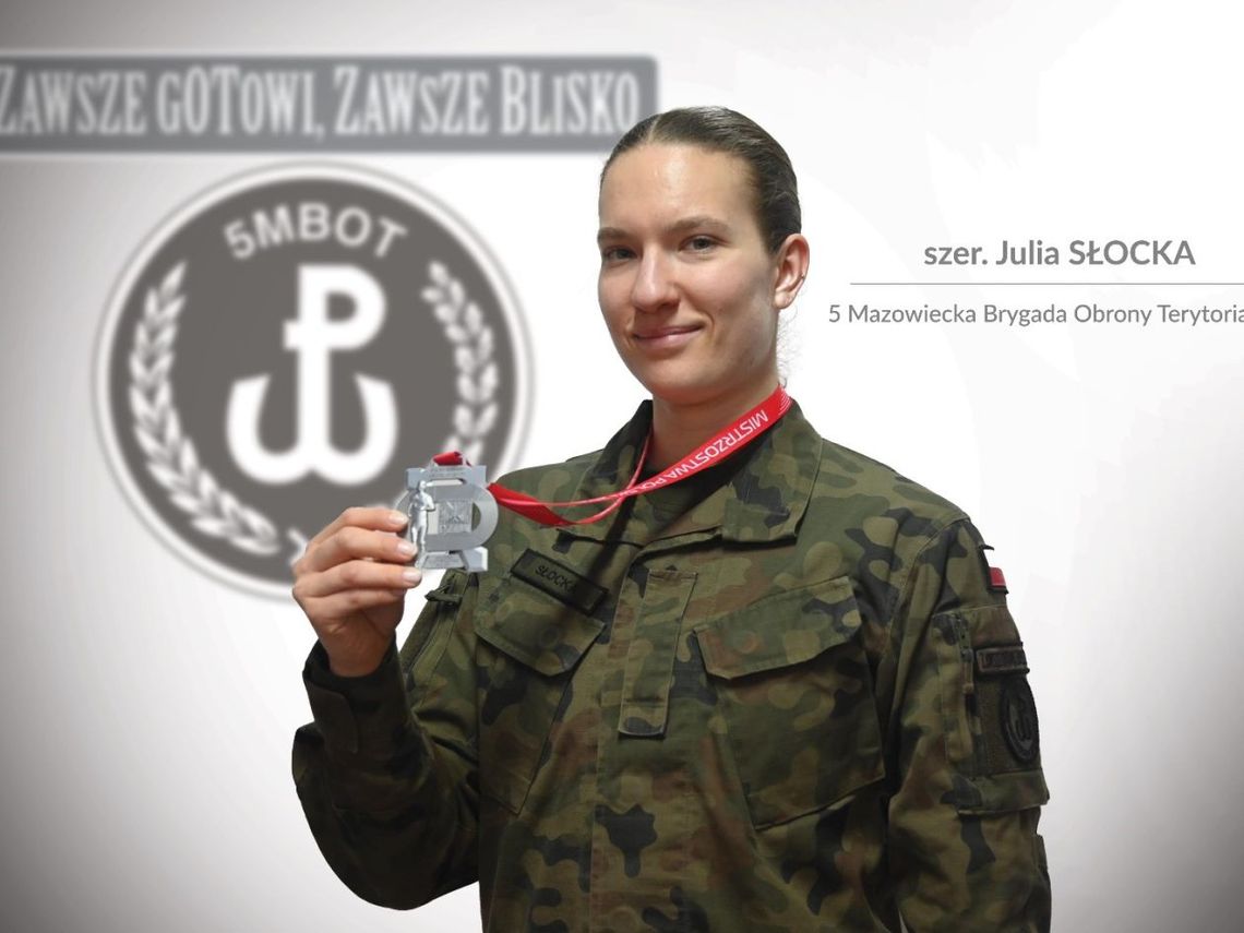 Szeregowy Julia Słocka z 5MBOT wicemistrzem Polski w pięcioboju