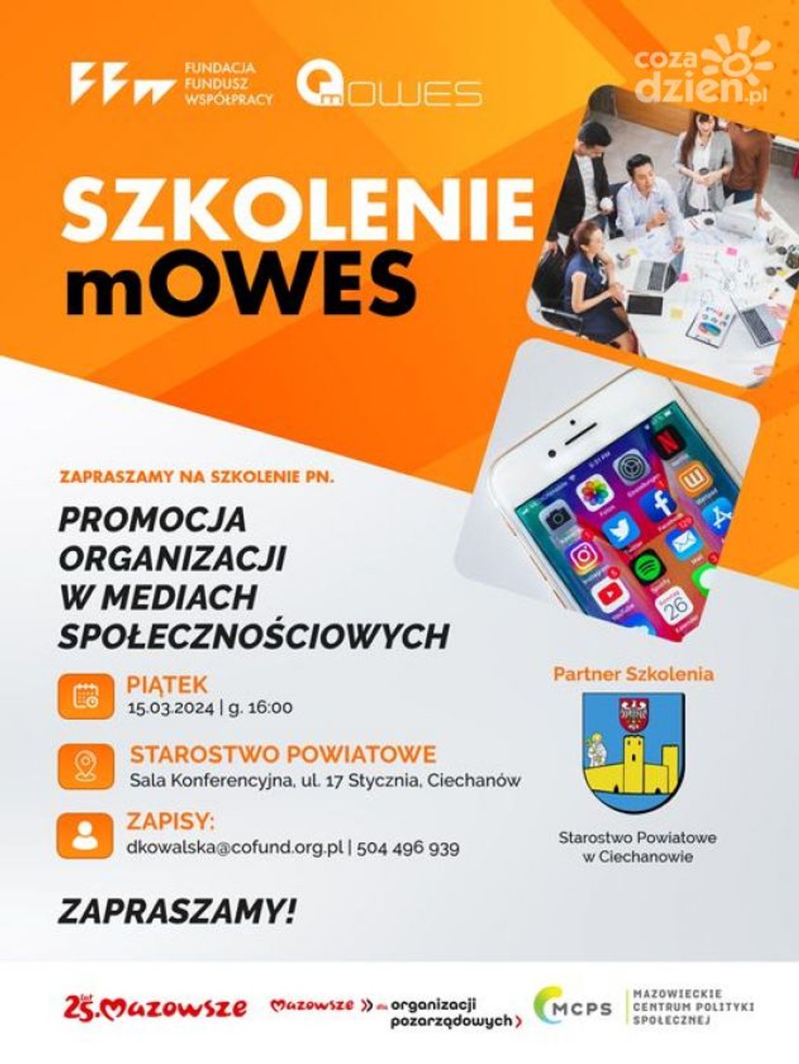 Szkolenie mOWES: Promocja Organizacji w Mediach Społecznościowych