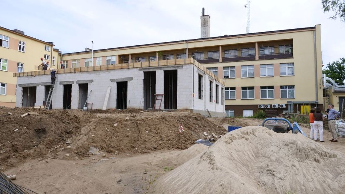 Szpital w Mławie w trakcie rozbudowy