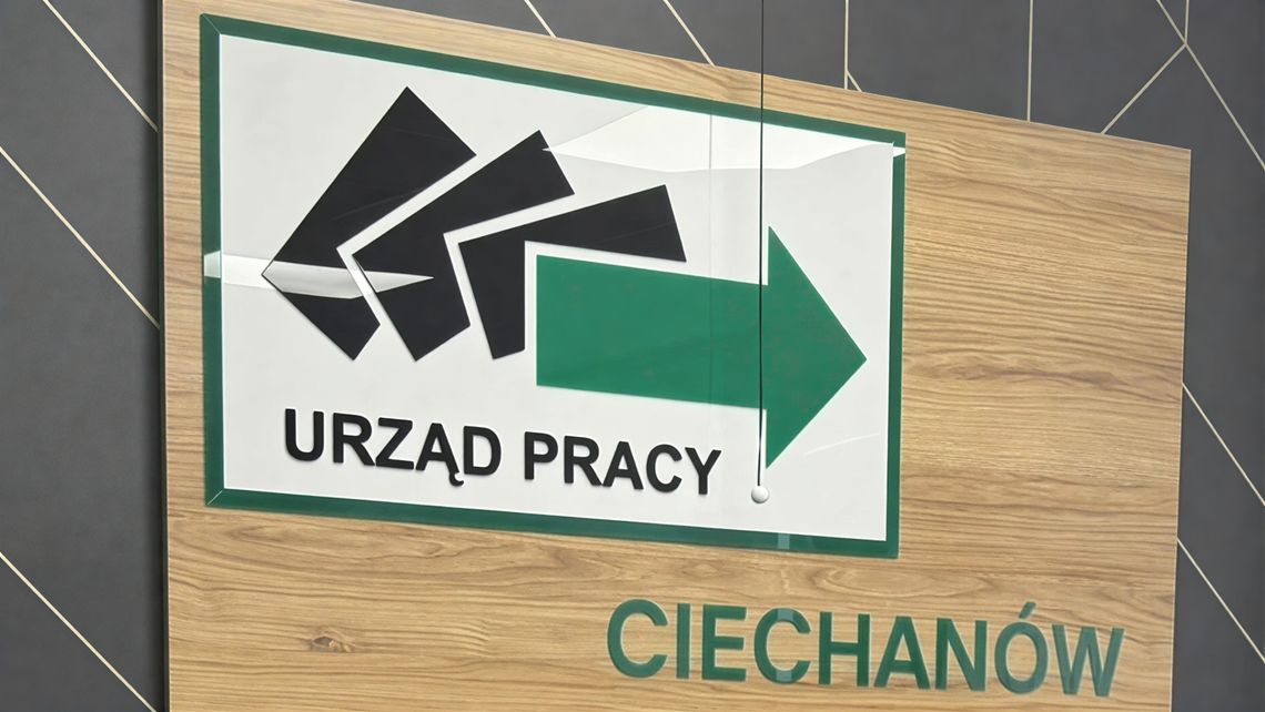 Szukasz pracy lub szkoły? Weź udział w Targach Edukacji i Pracy w Ciechanowie Tabliczka z napisem Urząd Pracy Ciechanów