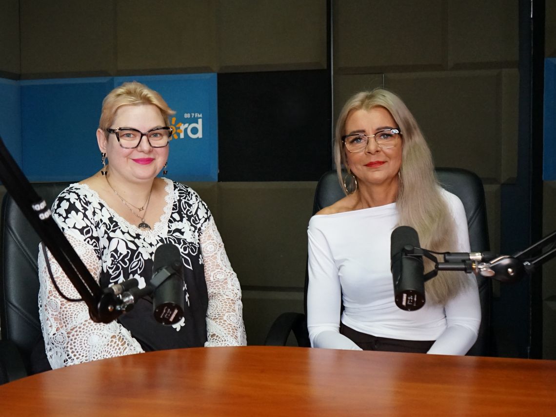 Dorota Czarnecka i Monika Borkowska w studiu Radio Rekord mazowsze