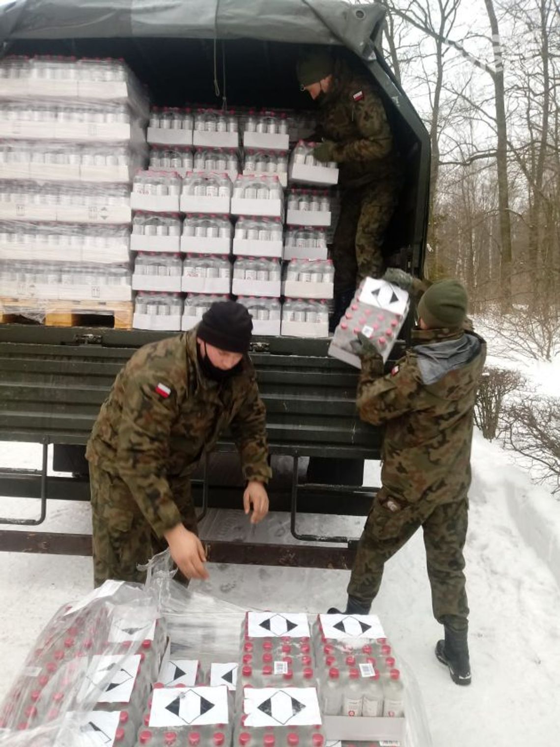 Terytorialsi dostarczają płyn dezynfekcyjny