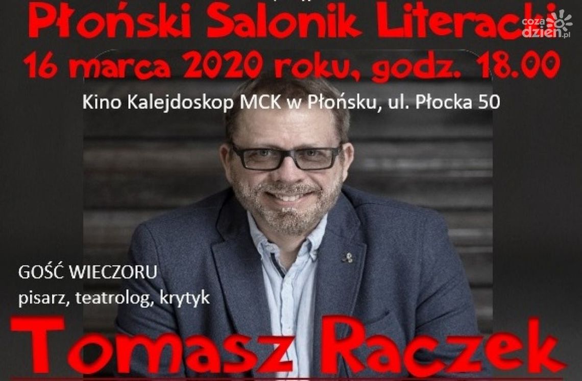 Tomasz Raczek gościem „Płońskiego Saloniku Literackiego”. 