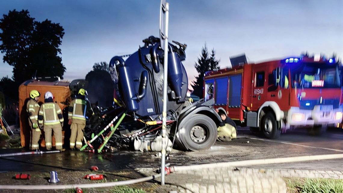 Miejsce wypadku w miejscowości Huta