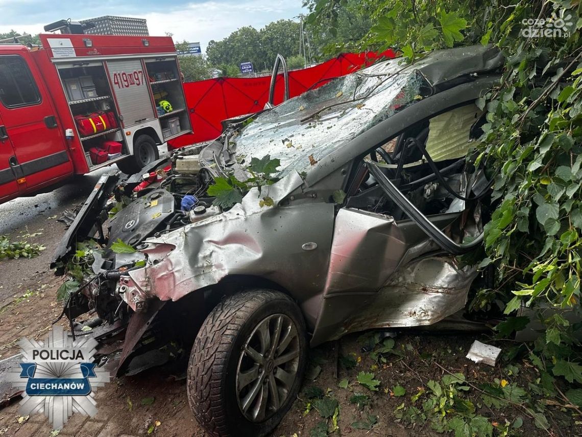 Tragiczny wypadek w Gołotczyźnie, kierowca nie żyje