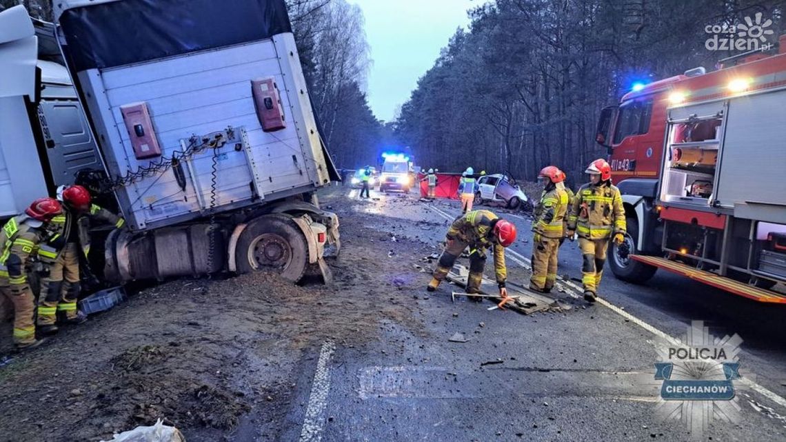 Tragiczny wypadek w Ościsłowie – zamknięta DK-60