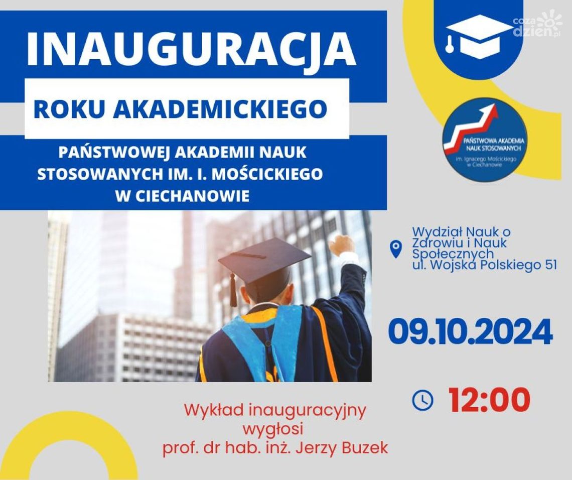 Uroczysta inauguracja roku akademickiego 2024/2025 na Państwowej Akademii Nauk Stosowanych im. Ignacego Mościckiego