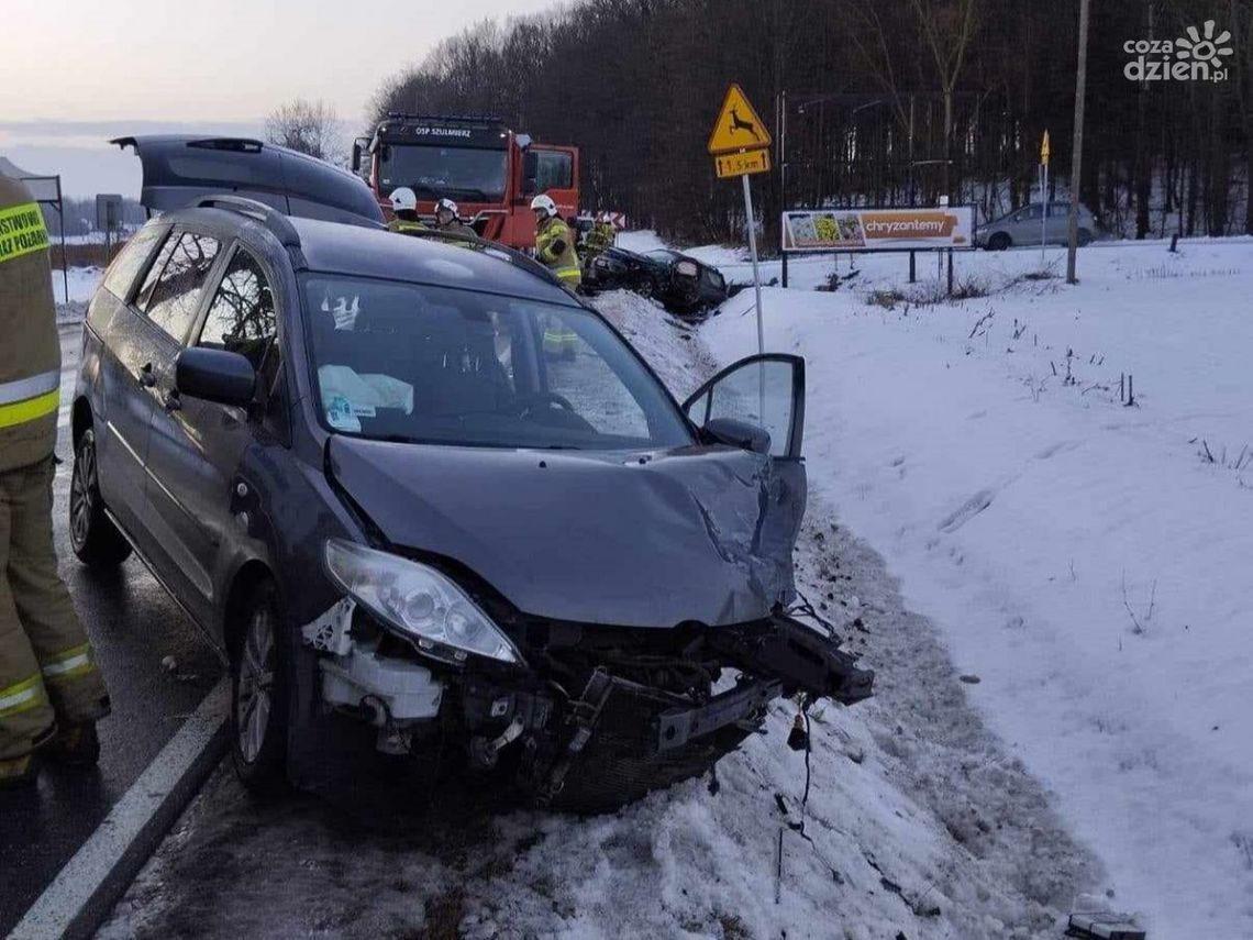 Uwaga Kierowcy! Zdarzenie drogowe na drodze wojewódzkiej nr 616 pod Gruduskiem