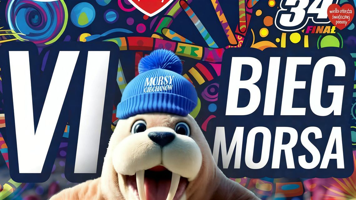 Plakat o VI Biegu Morsa w Ciechanowie