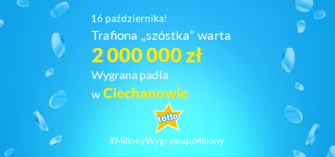 W Ciechanowie ktoś trafił "szóstkę"!