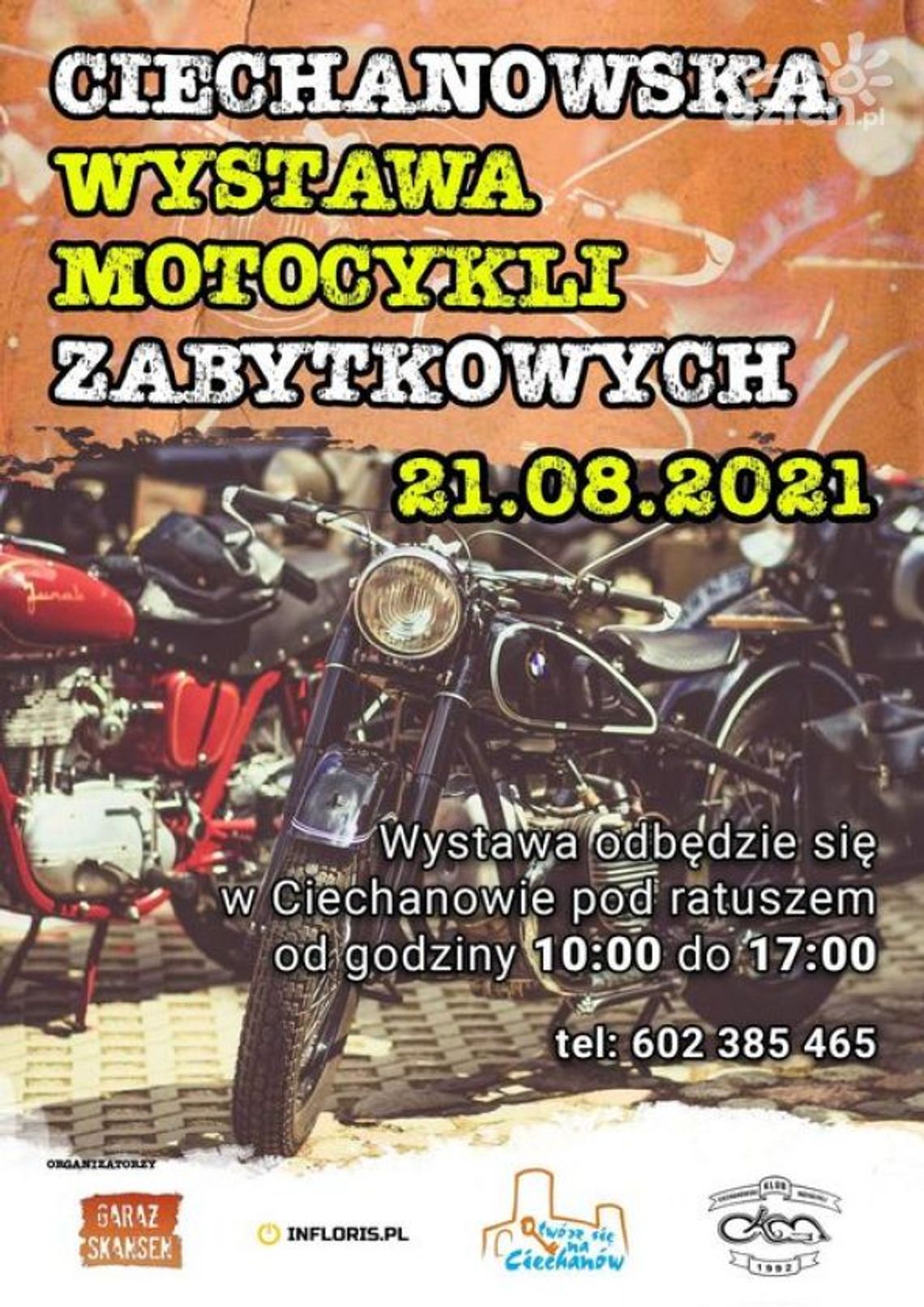 W Ciechanowie odbędzie się wystawa zabytkowych motocykli