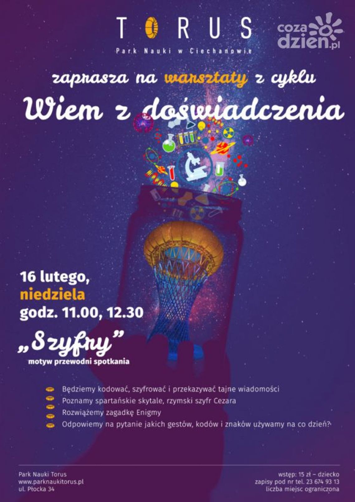 W niedzielę kolejne zajęcia z cyklu "Wiem z doświadczenia"