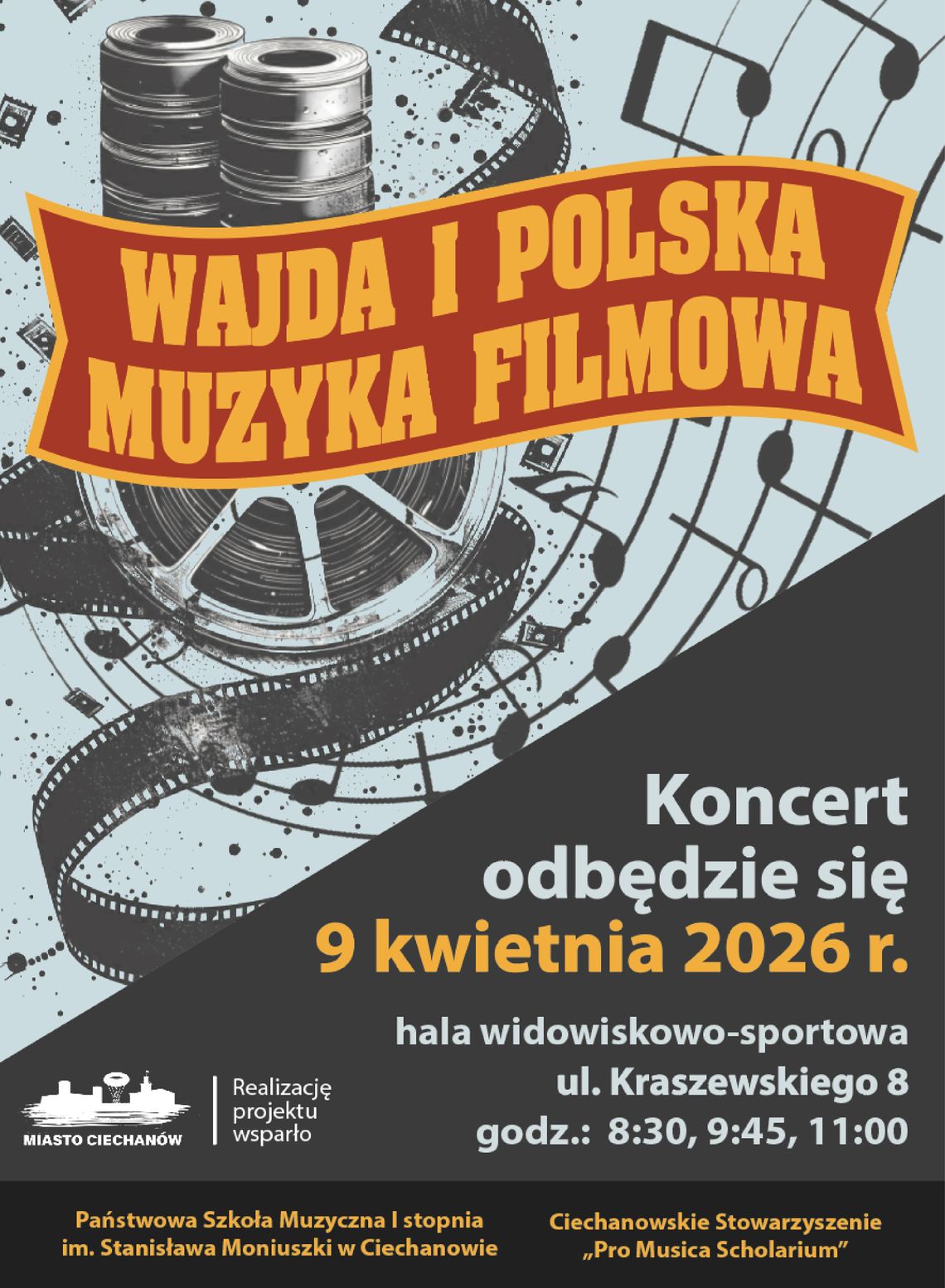 Wajda muzycznie: uczniowie i nauczyciele szkoły muzycznej razem na scenie Wajda muzycznie: uczniowie i nauczyciele szkoły muzycznej razem na scenie