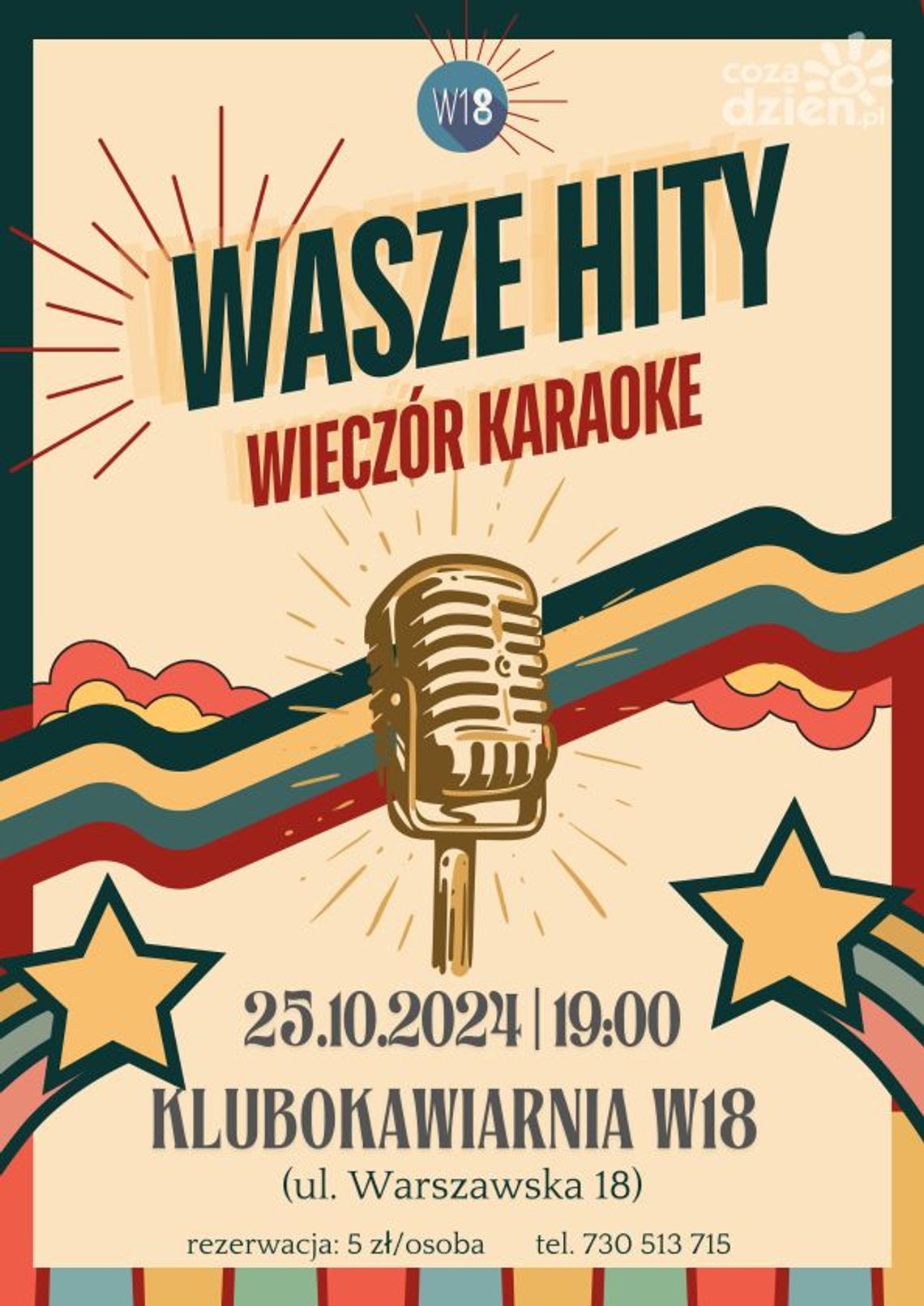 "Wasze Hity" - wieczór karaoke w Klubokawiarni W18! "Wasze Hity" - wieczór karaoke w Klubokawiarni W18!