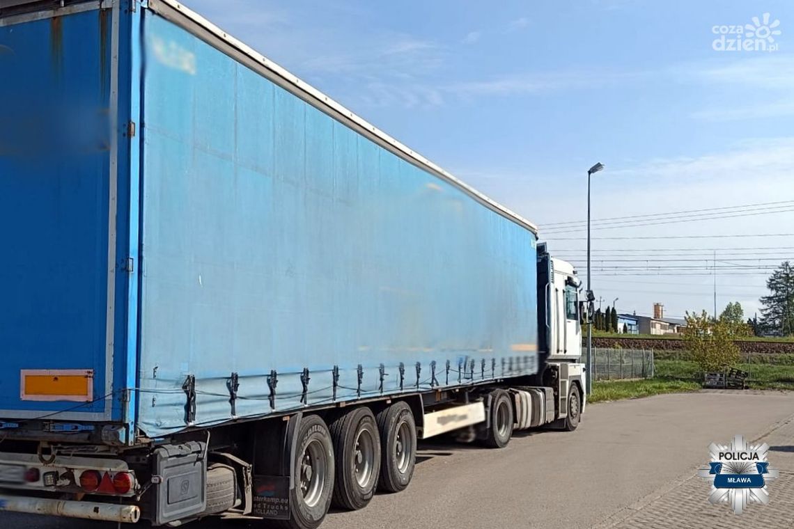 Więzienie grozi kierowcy tira zatrzymanego pod Mławą