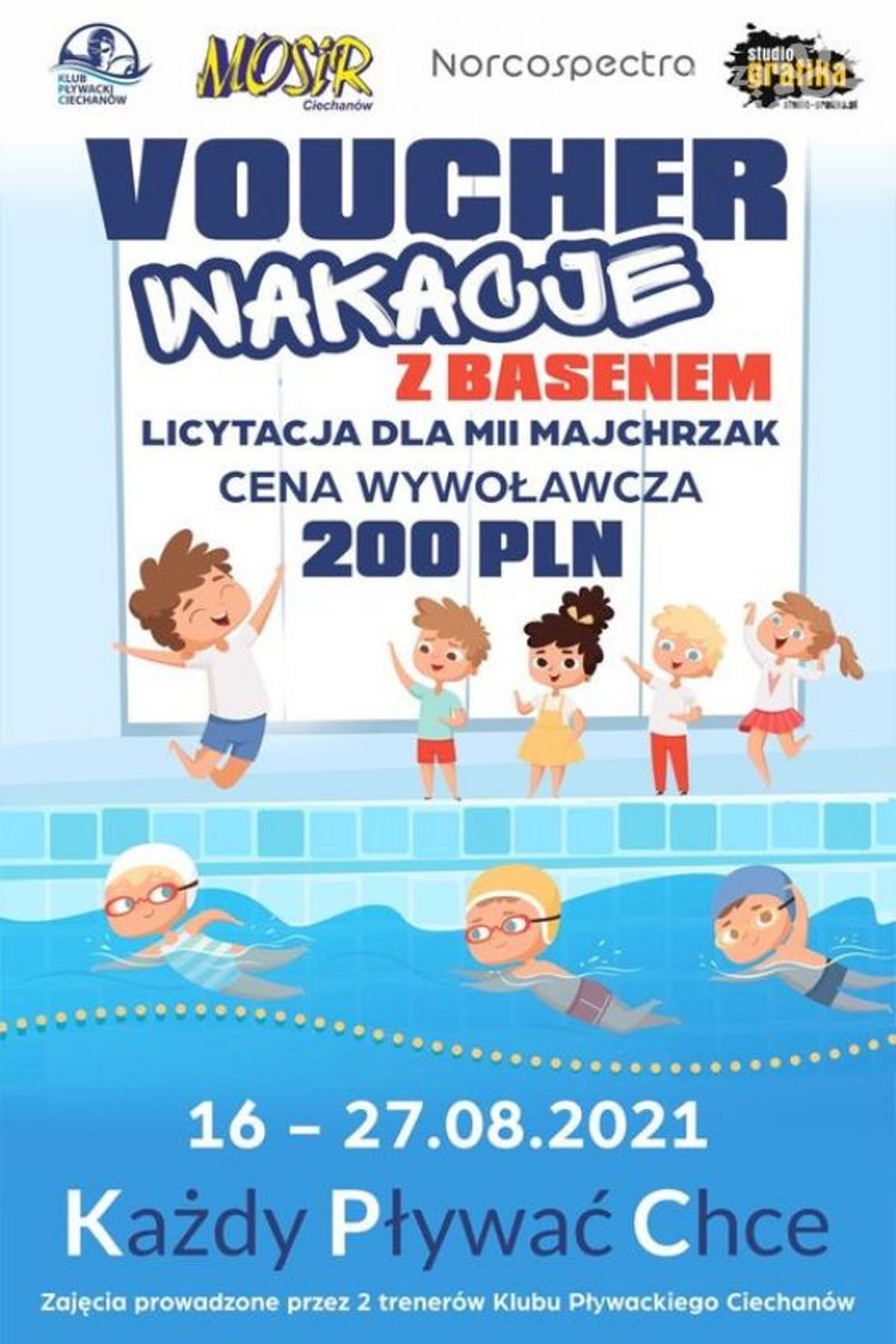 Wylicytuj kurs pływania i pomóż Mii Majchrzak!