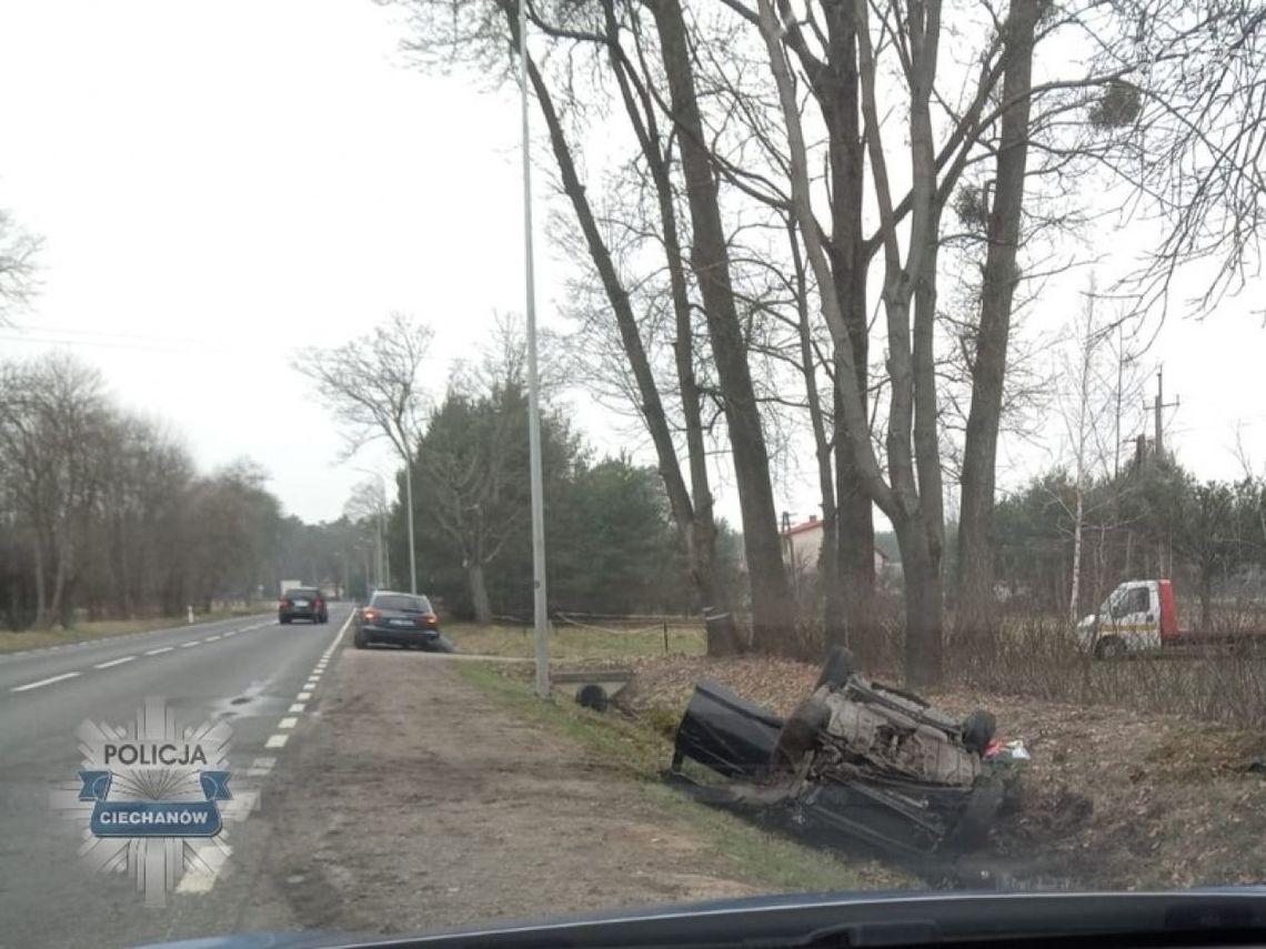 Wypadek drogowy w Ościsłowie - policja apeluje o ostrożność