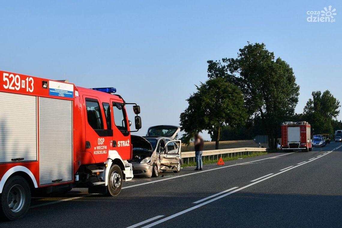 Wypadek na 7-ce. W busie pięcioro dzieci
