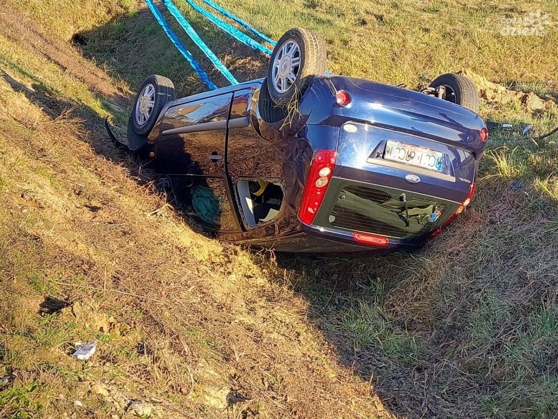 Wypadek pod Ciechanowem. Dowódca przasnyskiego wojska ruszył z pomocą
