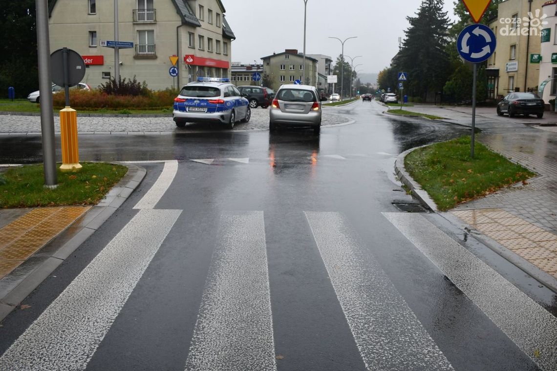 Wypadek w okolicach ronda 
