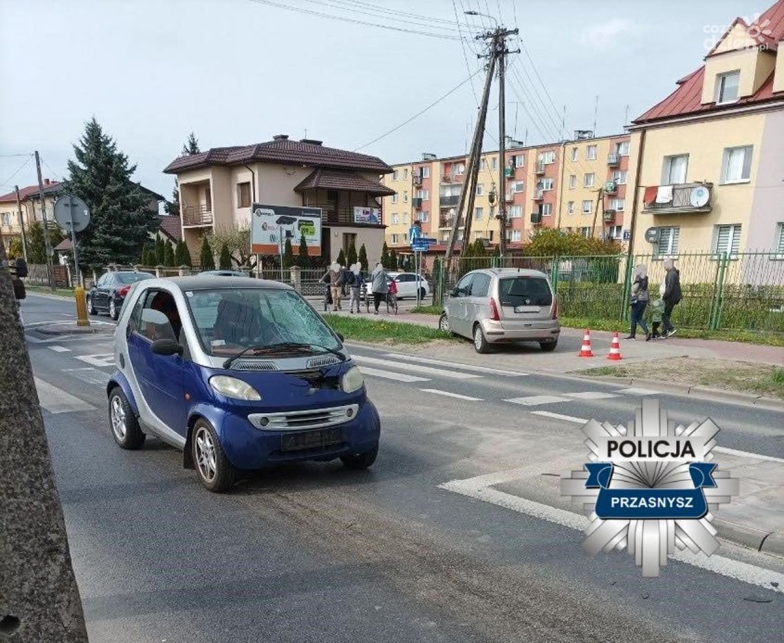Wypadek w Przasnyszu - potrącenie na przejściu