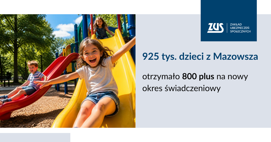 Wypłaty 800 plus na Mazowszu