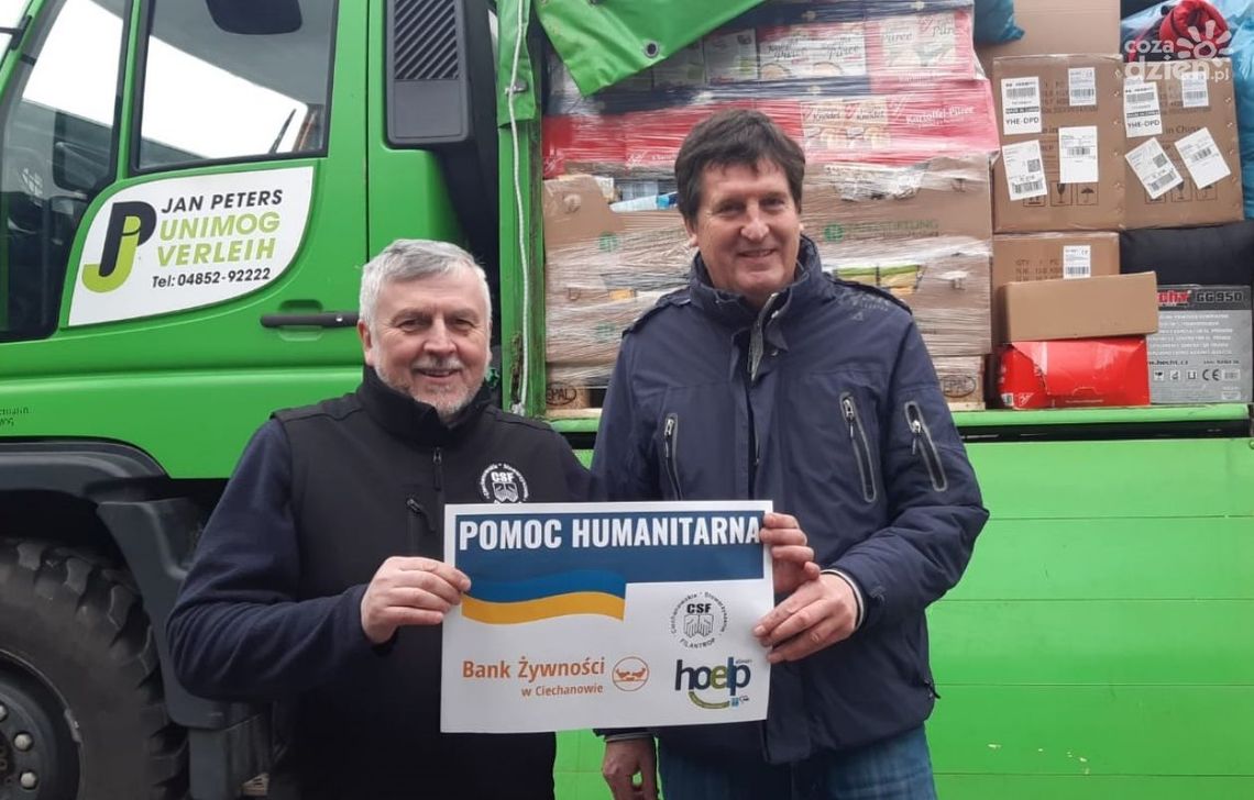 Z Niemiec przez Ciechanów na Ukrainę. Kolejne dary przyjechały zza zachodniej granicy