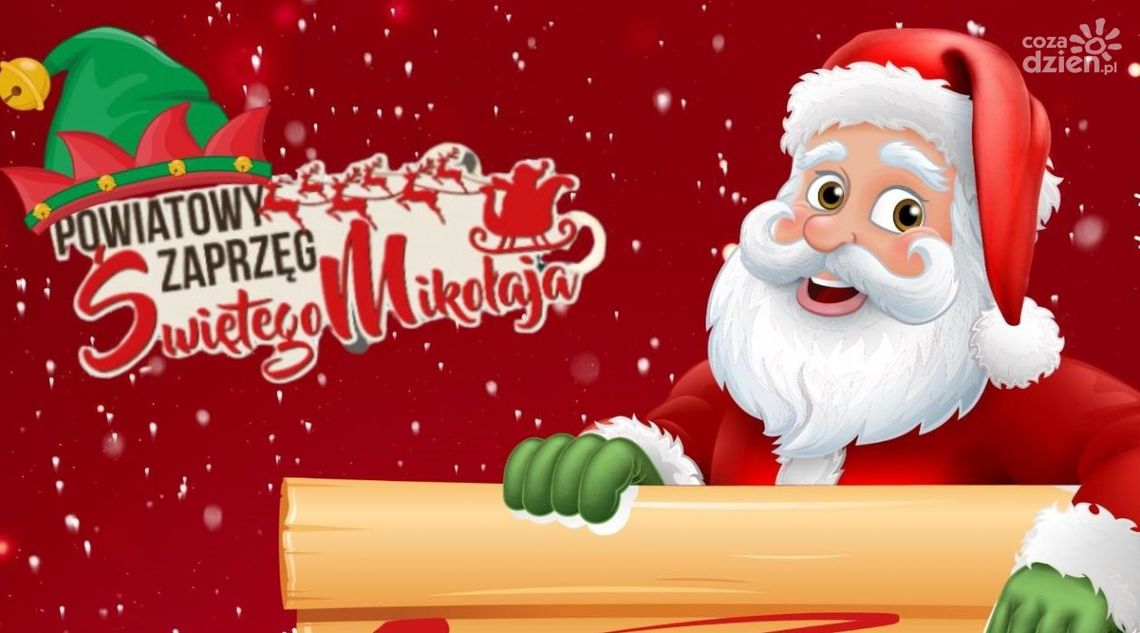 Zaprzęg Świętego Mikołaja wyrusza w podróż po Powiecie Ciechanowskim