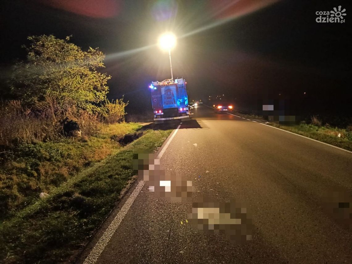 Zawinił brak odblasku? Pieszy ranny na drodze Rumoka - Ościsłowo