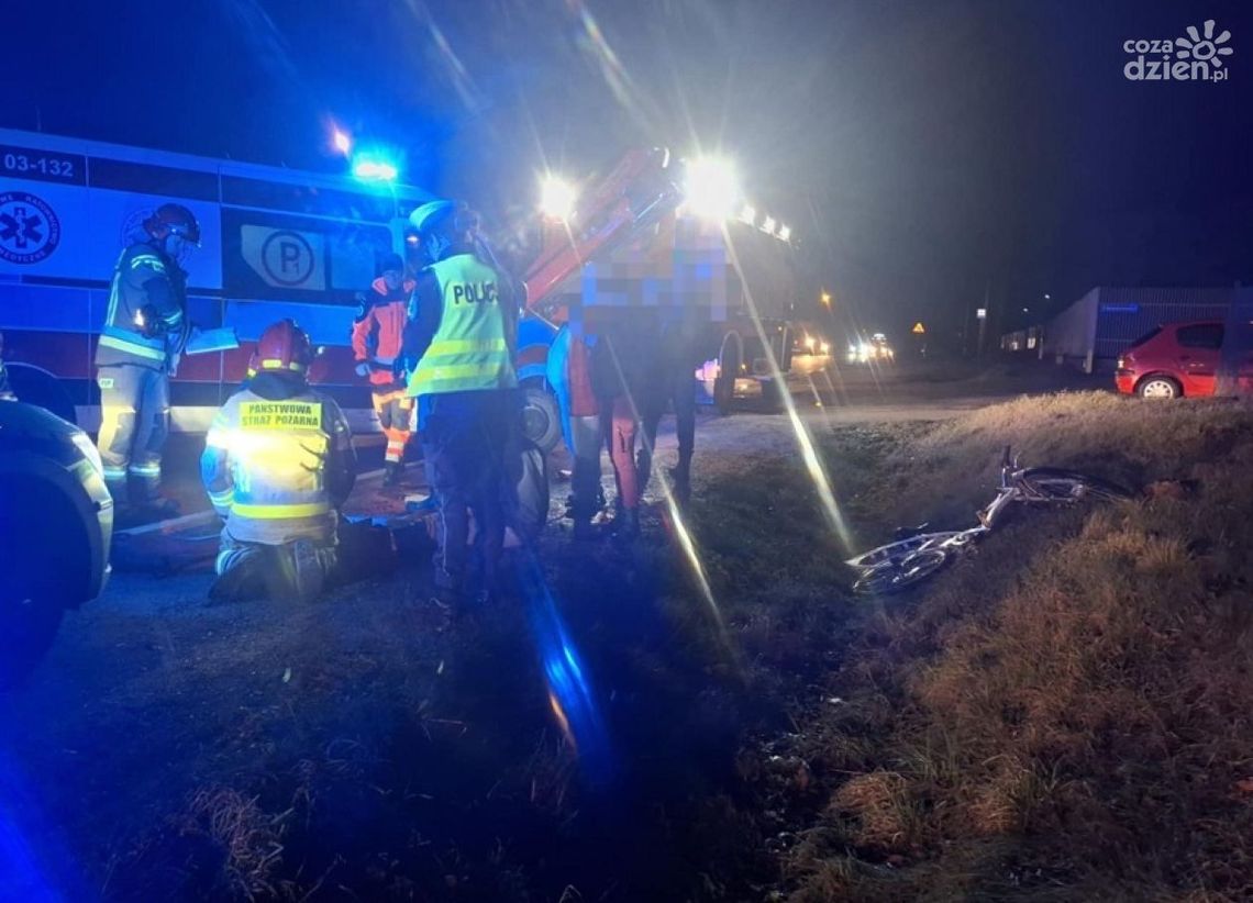 Zderzenie na pasach w Chruszczewie. Pieszy potrącony, kierowca zatrzymany