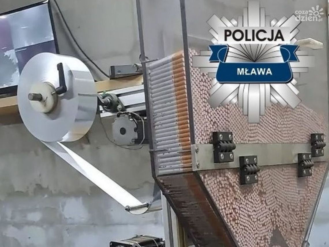 Zlikwidowano produkcję papierosów - te znalezione były warte ponad 1 mln zł.