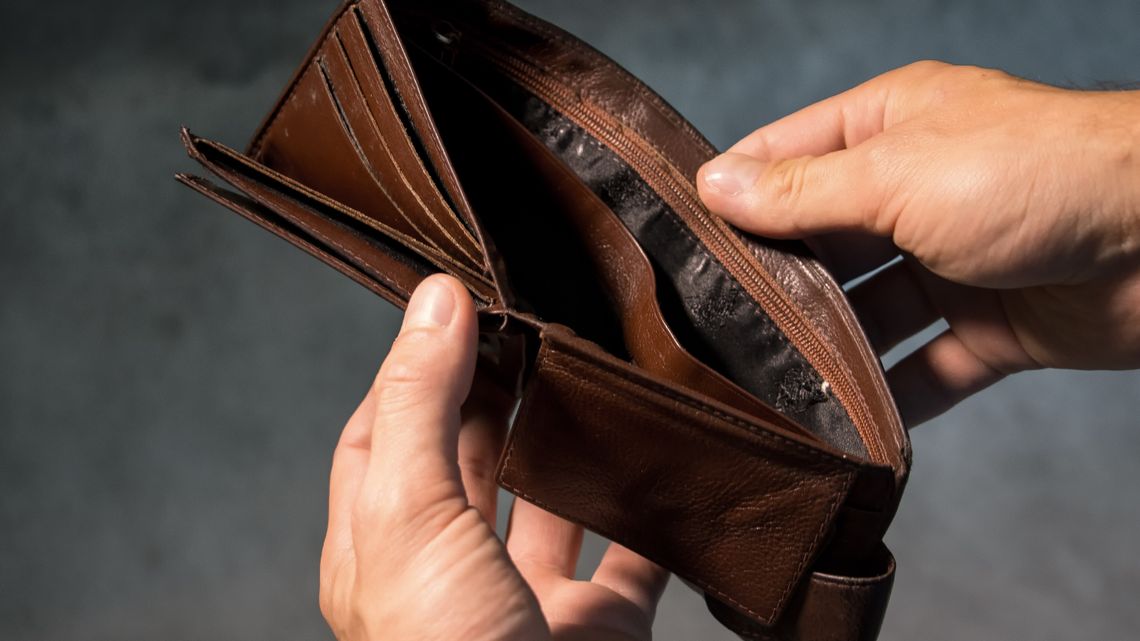 Zdjęcie pustego portfela