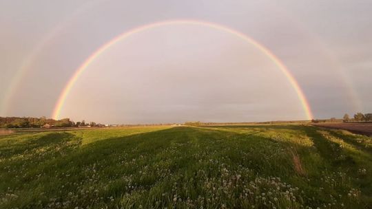 Tęcza nad północnym Mazowszem (zdjęcia)