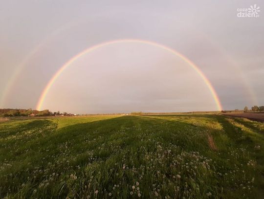 Tęcza nad północnym Mazowszem (zdjęcia)