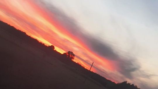 Epicki wschód słońca nad Ciechanowem