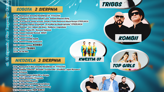 Jarmark Raciąski 2025: Trzy dni historii, muzyki i zabawy