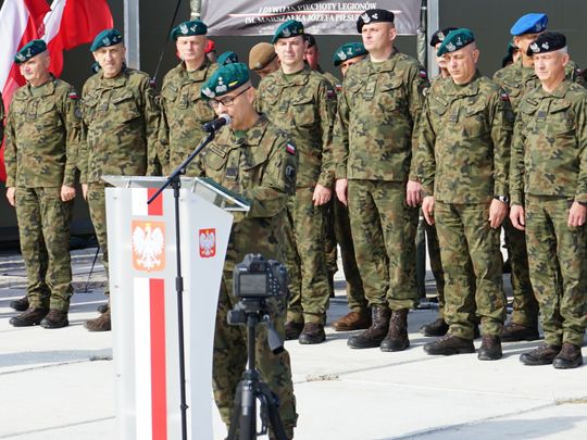 Uroczystość w 1 batalionie łączności w Ciechanowie